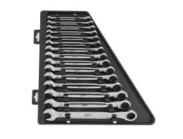 15 pc Maxbite Ratchet Metric Combination Spanner Set - 1 pc