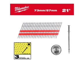 Duplex Nails 21° Round Head 73 mm / 57 mm - 2000 pc