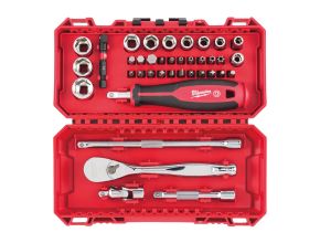 38 pc 1/4" Ratchet & Driver & Socket Set Metric