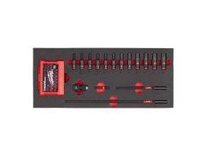 1/4" Sockets deep foam set 1 (17 pc)