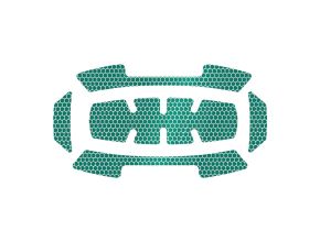 BOLT™ Reflective stickers - Green - 1 set