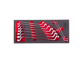 Double Ring Offset Spanner Set Foam Insert 9pc
