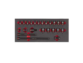 3/8" Sockets STD foam set 1 (23 pc)