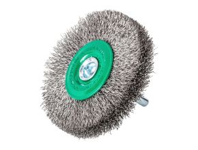 Wheel brush S6 70x9mm stainless steel crimped 0.3mm - 3 pc