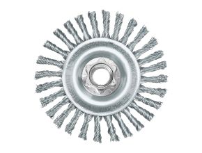 Knot Wheel Brush M14 125x6mm Steel 0.5mm - 1 pc