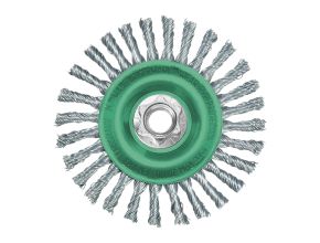 Knot Wheel Brush M14 125x6mm Stainless Steel 0.5mm - 1 pc