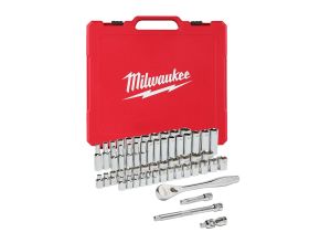 3/8 Drive 56 pc Ratchet + Socket Set SAE + Metric