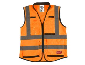 Premium High-Visibility Vest Orange - S/M