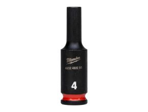 4 mm 1/4" impact socket deep - 1 pc