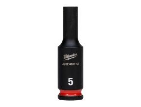 5 mm 1/4" impact socket deep - 1 pc