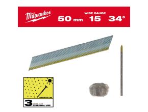 Inox 15G / 34° / 50 mm / SC3 - 2.500 pc