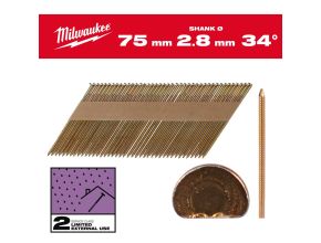 34° D-Head 75 x 2.8 mm / RS / G / SC2 - 2.200 pc