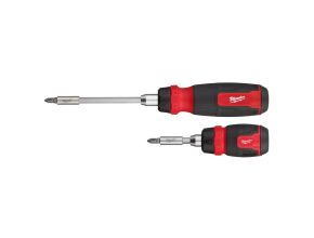 2 pc Ratcheting and Compact Ratcheting Multi-Bit Screwdriver Kit