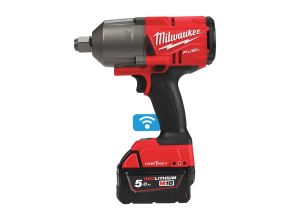 M18 FUEL™ slagmoersleutel ¾″ high trq ONE-KEY™ met frictiering, 2 x 5,0 Ah